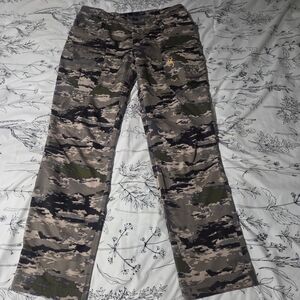 Browning AURIC Camo Hunting Pants Mens 34x32 Waterfowl Field Pro Cargo Pant